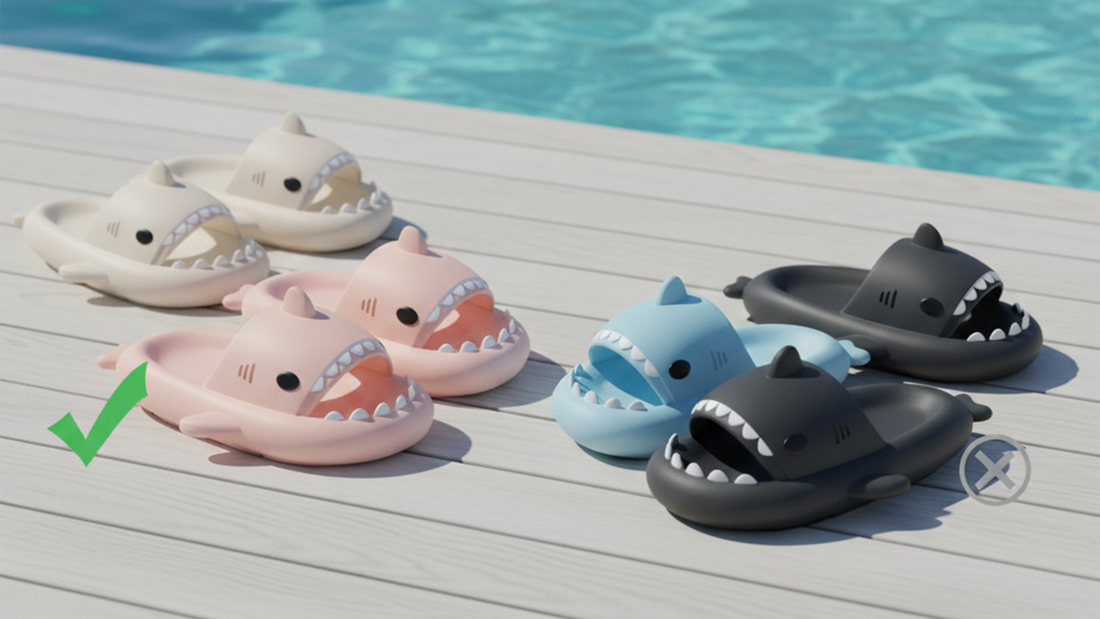 Official Cloudsharks shark slides displayed poolside – guide to buying real shark slides