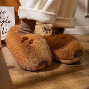 Sleepy Capybara Slippers – Cozy Comfort with a Cute Twist | Cloudsharks Friends