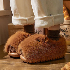 Sleepy Capybara Slippers – Cozy Comfort with a Cute Twist | Cloudsharks Friends