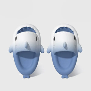 Original - White Black Shark Slides