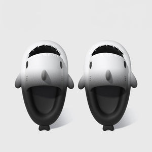 Original - White Black Shark Slides